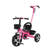 Triciclo com Apoiador Zippy Toys Rosa