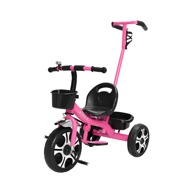 Triciclo com Apoiador Zippy Toys Rosa