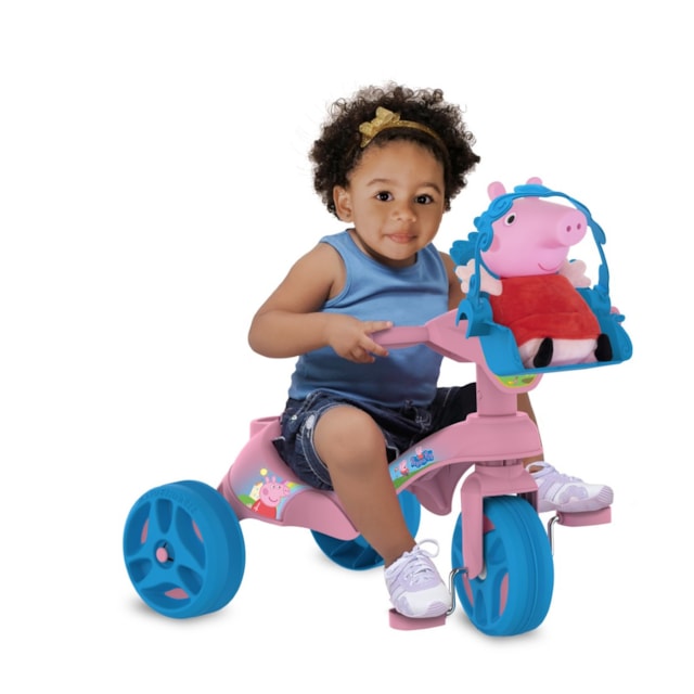 Triciclo Mototico Passeio & Pedal Peppa Pig