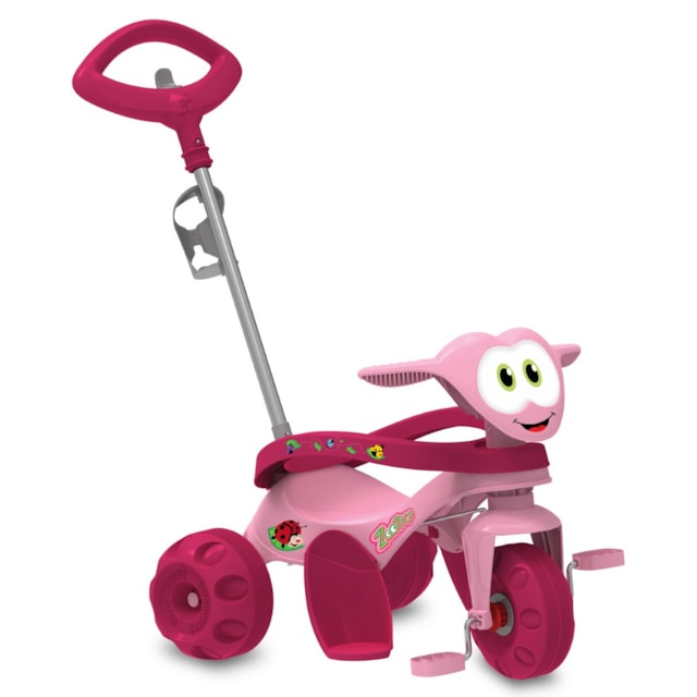 Triciclo Zootico Passeio & Pedal Rosa Triciclo Zootico Passeio & Pedal Rosa