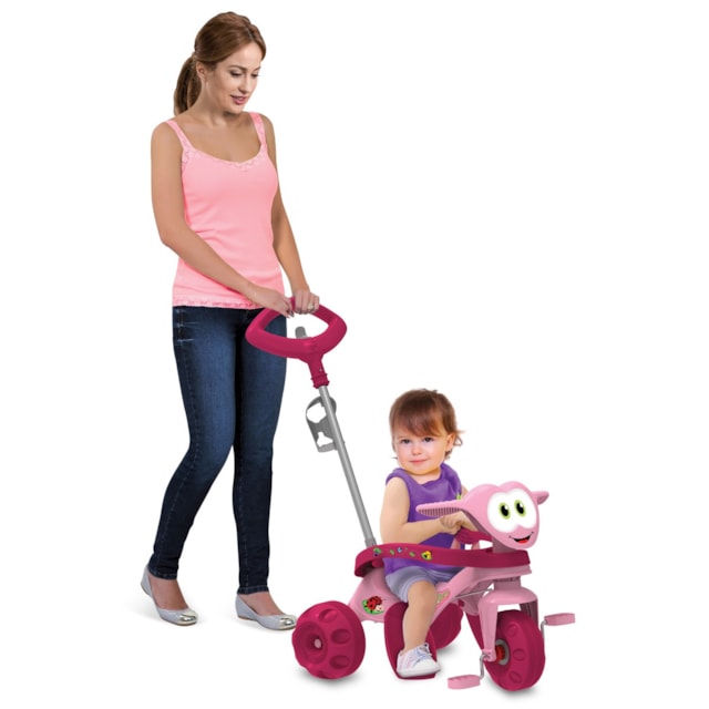 Triciclo Zootico Passeio & Pedal Rosa Triciclo Zootico Passeio & Pedal Rosa
