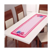 Trilho De Mesa Caminho Retangular Cozinha Rosa Decoração