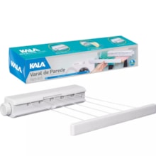 Varal de Parede 5 Cordas Retrátil com 18m - Kala Varal de Parede 5 Cordas Retrátil com 18m - Kala