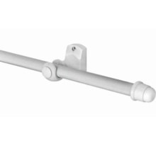 Varão com Suporte para Cortina Alpha 19mm Branco 1,5M - ALPHA VARÃO