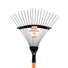 Vassoura Para Grama com Cabo 18 Dentes - Max Ferramentas