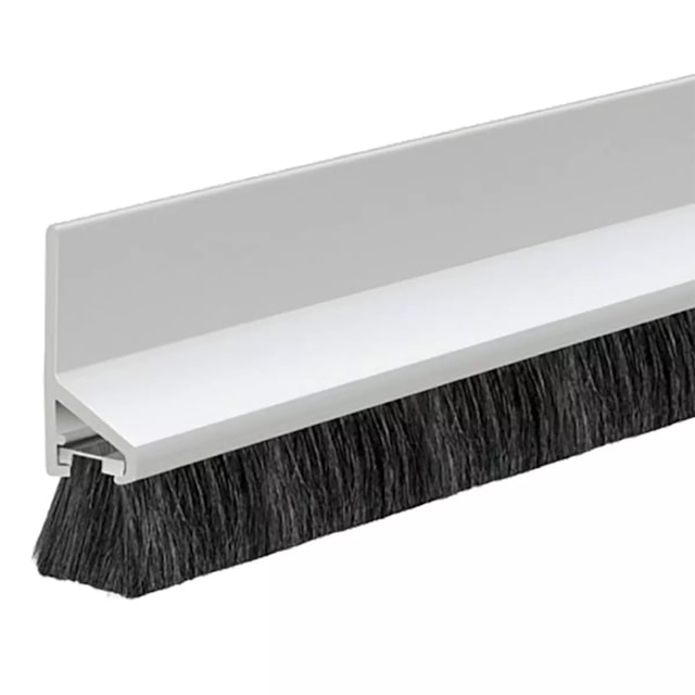 Veda Porta Adesivado PVC Branco 80cm com Escova - KALA Veda Porta Adesivado PVC Branco 80cm com Escova - KALA