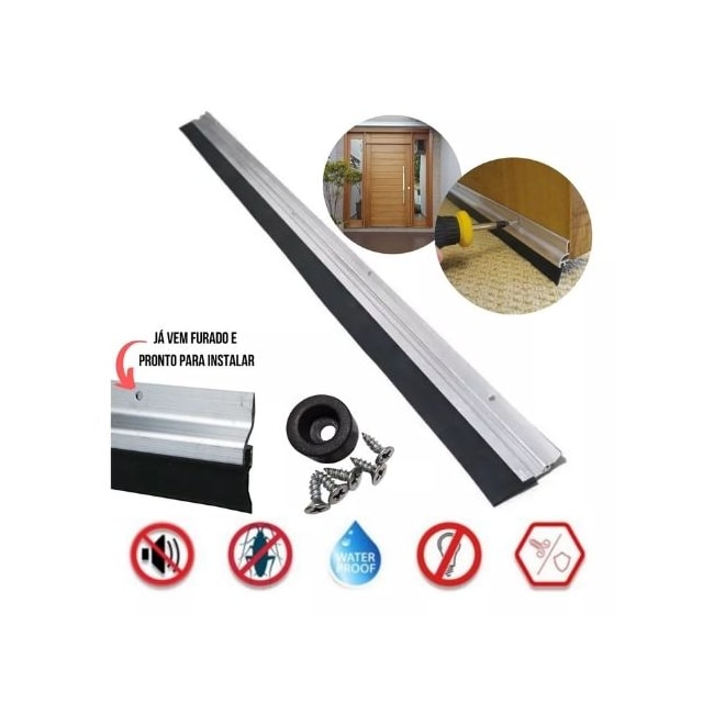 Vedante Rodo Para Porta Evita Entrada Poeira  e Água 80cm - KALA Vedante Rodo Para Porta Evita Entrada Poeira  e Água 80cm - KALA