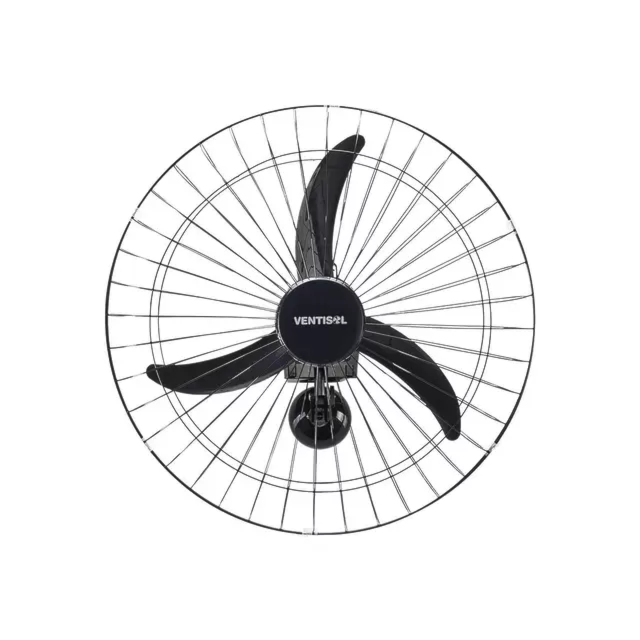 Ventilador de Parede 60cm 220V Preto - VENTISOL Ventilador de Parede 60cm 220V Preto - VENTISOL