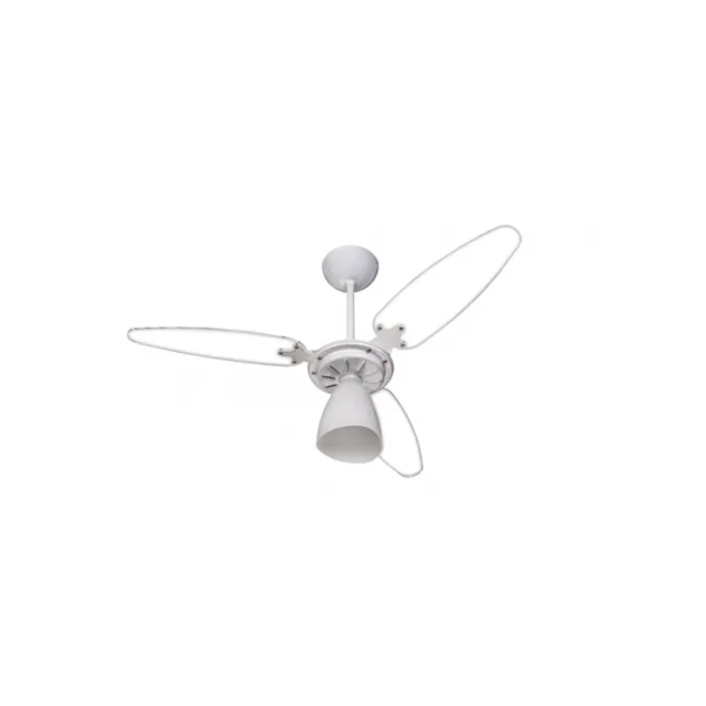 Ventilador de Teto Luminária com 3 Pás Transparente 220V - VENTISOL Ventilador de Teto Luminária com 3 Pás Transparente 220V - VENTISOL