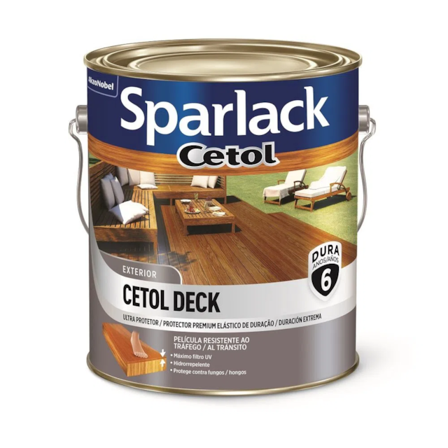 Verniz Cetol Deck Semibrilho Natural 3,6 Litros - CORAL Verniz Cetol Deck Semibrilho Natural 3,6 Litros - CORAL