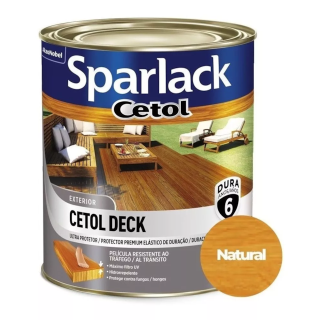 Verniz Cetol Deck Semibrilho Natural 900ml - CORAL Verniz Cetol Deck Semibrilho Natural 900ml - CORAL