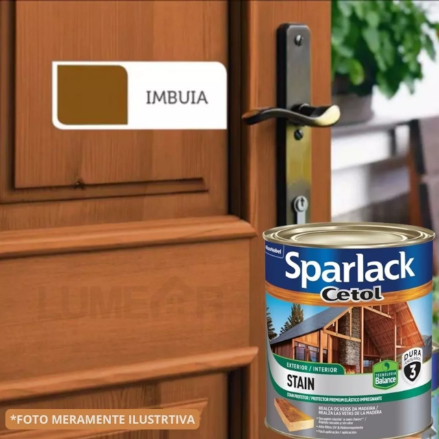Verniz Sparlack Cetol Stain Balance Acetinado Imbuia 3,6 Litros - CORAL Verniz Sparlack Cetol Stain Balance Acetinado Imbuia 3,6 Litros - CORAL