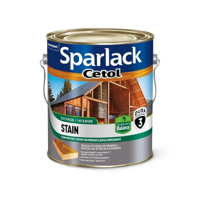 Verniz Sparlack Cetol Stain Balance Acetinado Mogno 3,6 Litros - CORAL Verniz Sparlack Cetol Stain Balance Acetinado Mogno 3,6 Litros - CORAL
