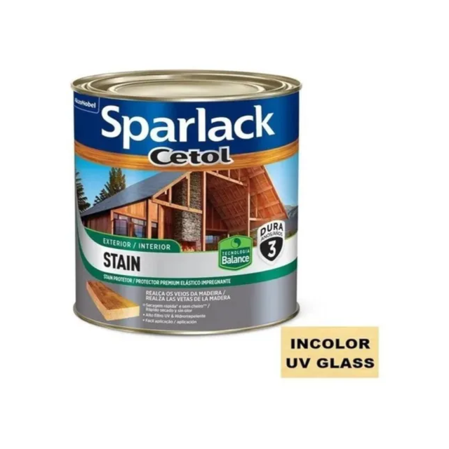 Verniz Sparlack Cetol Stain Balance Acetinado UV Glass 3,6 Litros - CORAL Verniz Sparlack Cetol Stain Balance Acetinado UV Glass 3,6 Litros - CORAL