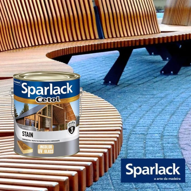 Verniz Sparlack Cetol Stain Balance Acetinado UV Glass 900ml - CORAL Verniz Sparlack Cetol Stain Balance Acetinado UV Glass 900ml - CORAL