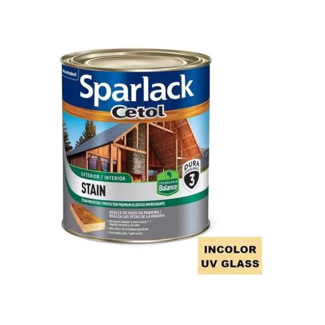 Verniz Sparlack Cetol Stain Balance Acetinado UV Glass 900ml - CORAL Verniz Sparlack Cetol Stain Balance Acetinado UV Glass 900ml - CORAL
