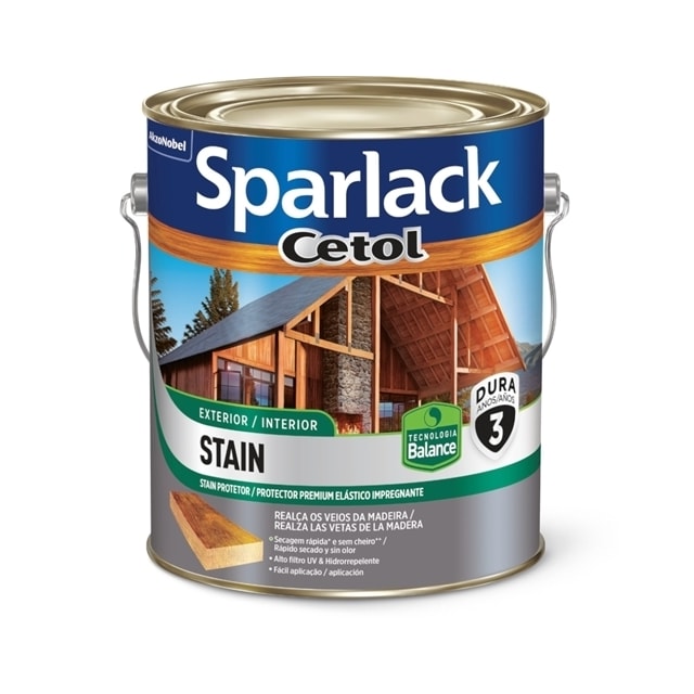 Verniz Sparlack Cetol Stain Natural Acetinado 3,6L - Coral Verniz Sparlack Cetol Stain Natural Acetinado 3,6L - Coral