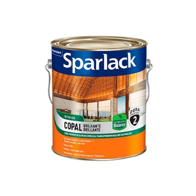 Verniz Sparlack Copal Balance Brilhante Transparente 3,6L - Coral