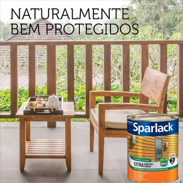 Verniz Sparlack Extra Marítimo Balance Acetinado 3,6 Litros a Base de Água - CORAL Verniz Sparlack Extra Marítimo Balance Acetinado 3,6 Litros a Base de Água - CORAL