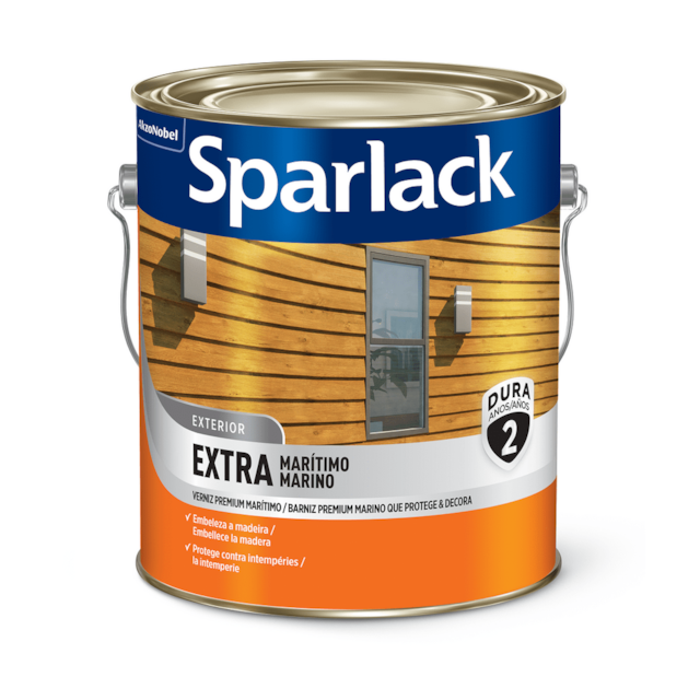 Verniz Sparlack Extra Marítimo Brilhante 3,6 Litros - CORAL