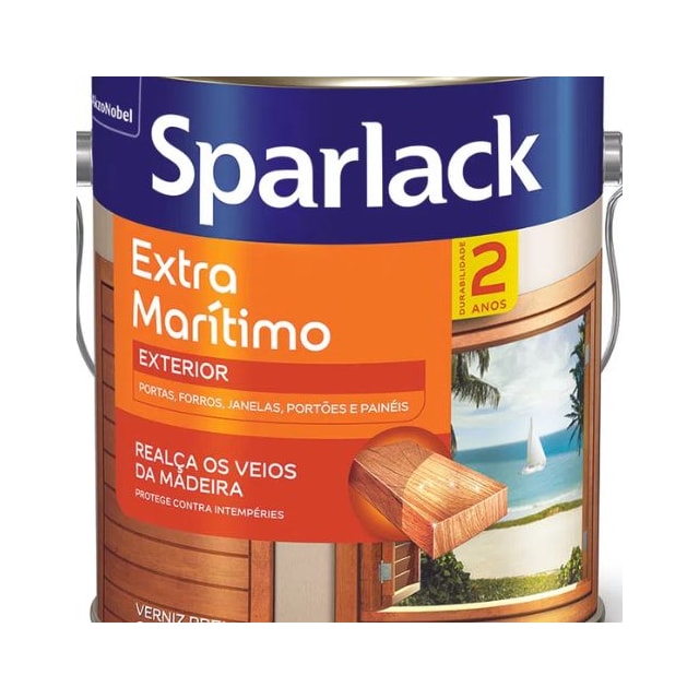 Verniz Sparlack Extra Marítimo Brilhante Mogno 3,6L - Coral