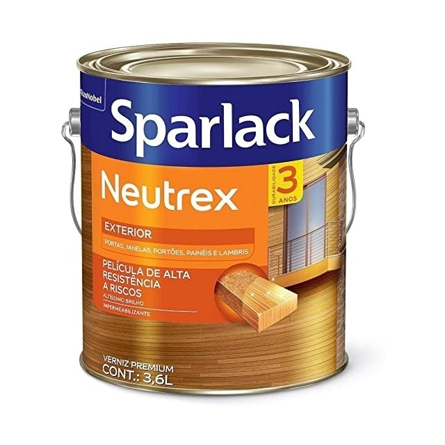 Verniz Sparlack Neutrex Brilhante Castanho Avermelhado 3,6L - Coral