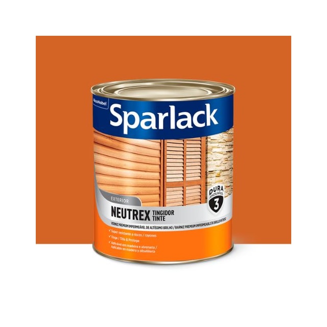 Verniz Sparlack Neutrex Brilhante Castanho Avermelhado 900ml - Coral Verniz Sparlack Neutrex Brilhante Castanho Avermelhado 900ml - Coral