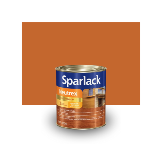 Verniz Sparlack Neutrex Brilhante Castanho Avermelhado 900ml - Coral Verniz Sparlack Neutrex Brilhante Castanho Avermelhado 900ml - Coral