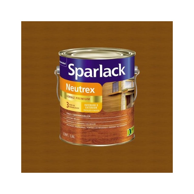 Verniz Sparlack Neutrex Brilhante Imbuia 3,6L - Coral Verniz Sparlack Neutrex Brilhante Imbuia 3,6L - Coral