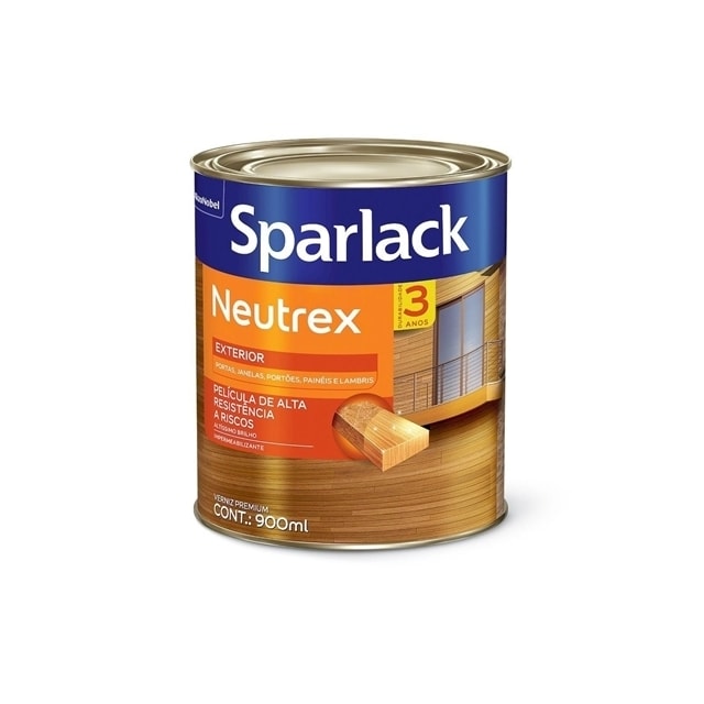 Verniz Sparlack Neutrex Brilhante Mogno 900ml - Coral Verniz Sparlack Neutrex Brilhante Mogno 900ml - Coral