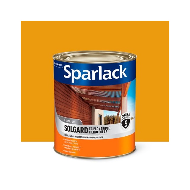 Verniz Sparlack Triplo Filtro Solar Brilhante Natural 900ml - CORAL Verniz Sparlack Triplo Filtro Solar Brilhante Natural 900ml - CORAL