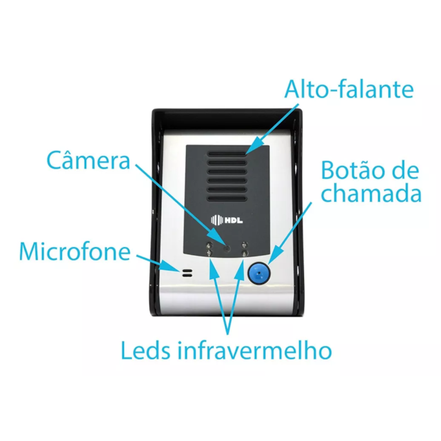 Video Porteiro Sense Aluminio - HDL