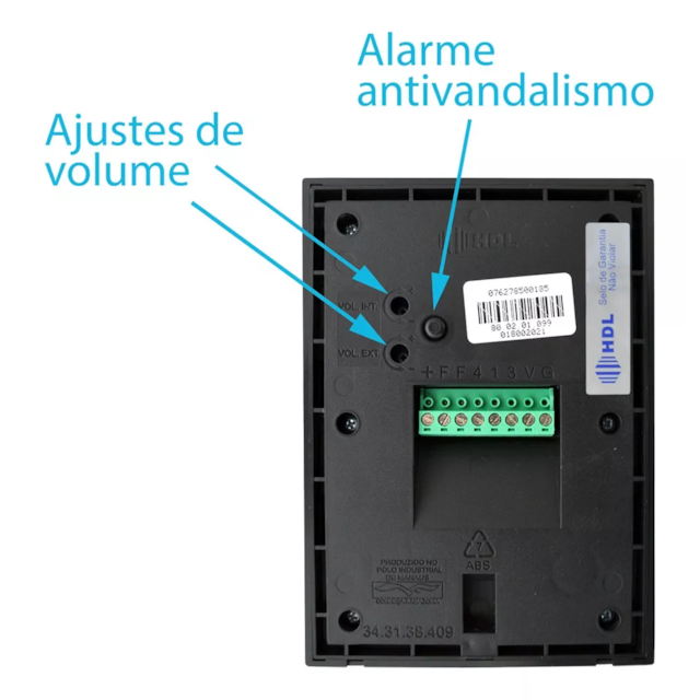 Video Porteiro Sense Aluminio - HDL