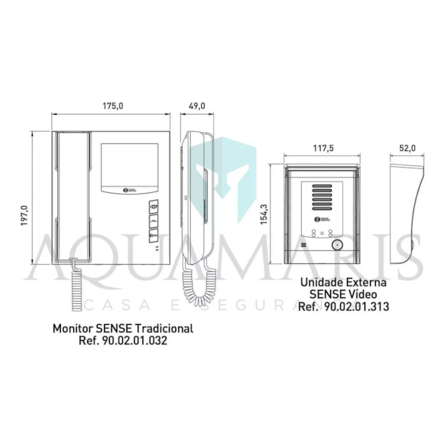 Video Porteiro Sense Aluminio - HDL