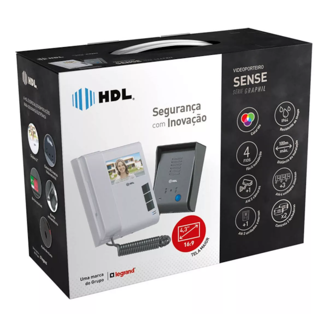 Video Porteiro Sense Graphil - HDL Video Porteiro Sense Graphil - HDL