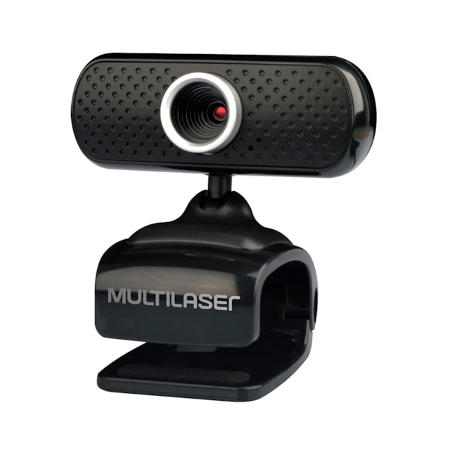 Webcam Multilaser 480p, USB, com Microfone Integrado e Sensor CMOS - WC051