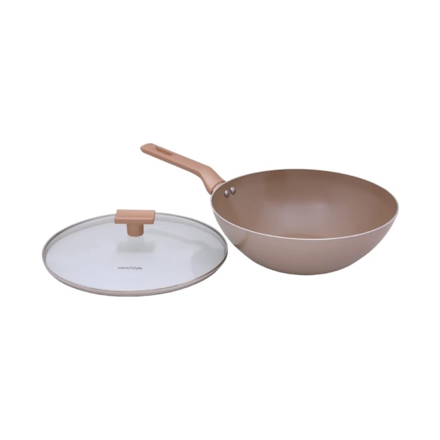 Wok Linha Sartin Champanhe 28cm Mimo Style