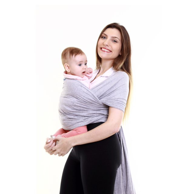 Wrap Sling Canguru Kababy Cor:Cinza